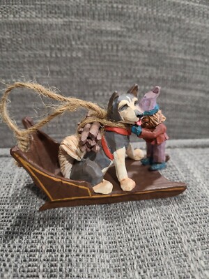 Hallmark Keepsake Ornament  - Fetching the Firewood - 1995 Folk Art Americana