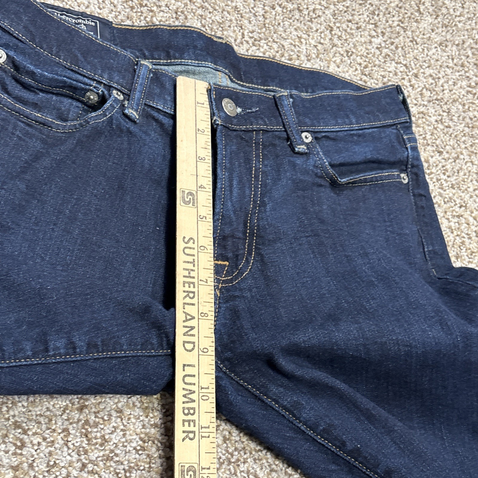 Abercrombie & Fitch Jeans Mens 30x30 Blue Langdon Slim Stretch Fits 30 X 29 - View 7
