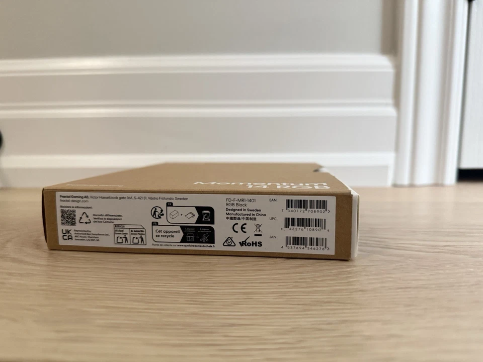 Ventilador de caja Fractal Design Momentum 14 RGB (negro) Foto 2 de 2