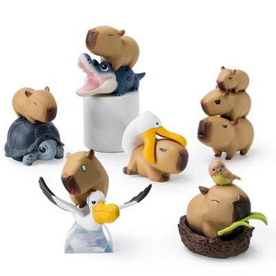 BEEMAI Capybara Serie 1 Stück Blindbox Figuren, zufälliges Design süße Figuren