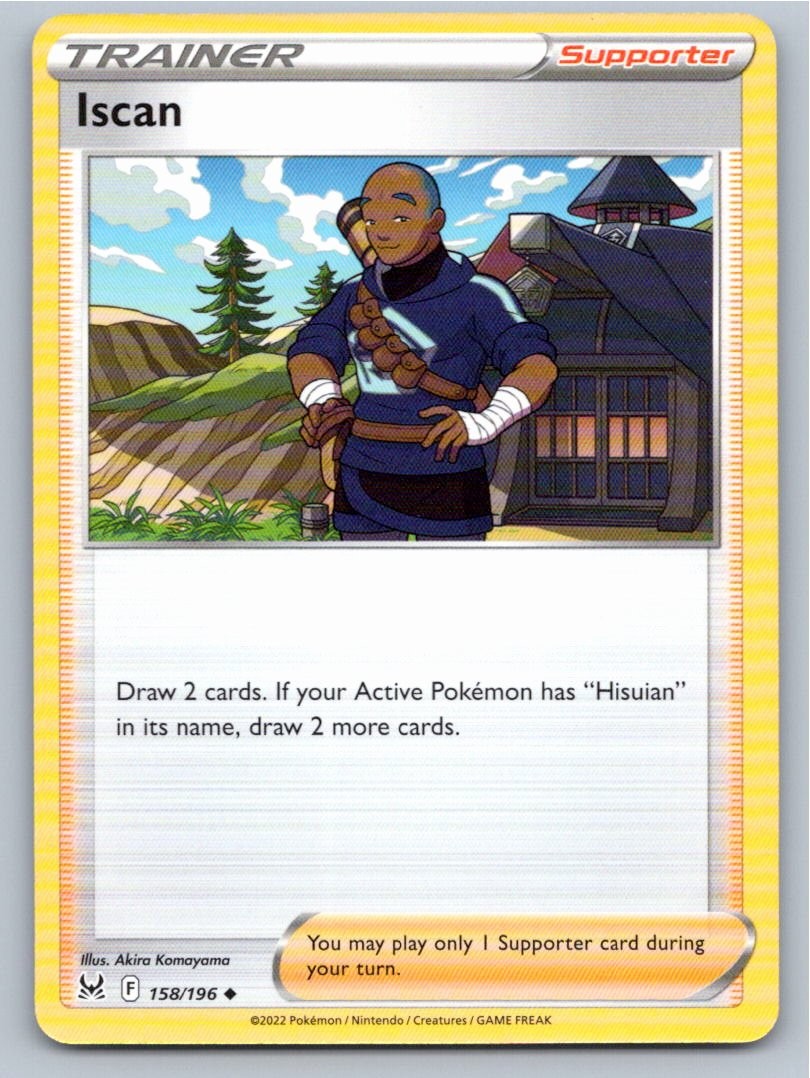 2022 POKEMON ISCAN LOST ORIGIN 158/196 UNCOMMON NM A16045 FREE S&H