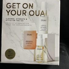 Ouai  Get on your Ouai  Set -Hair Oil, Leave In, Detox Shampoo-travel set - NIB