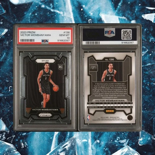 2023-24 Panini Prizm Victor Wembanyama #136 PSA 10 Gem Mint RC Spurs