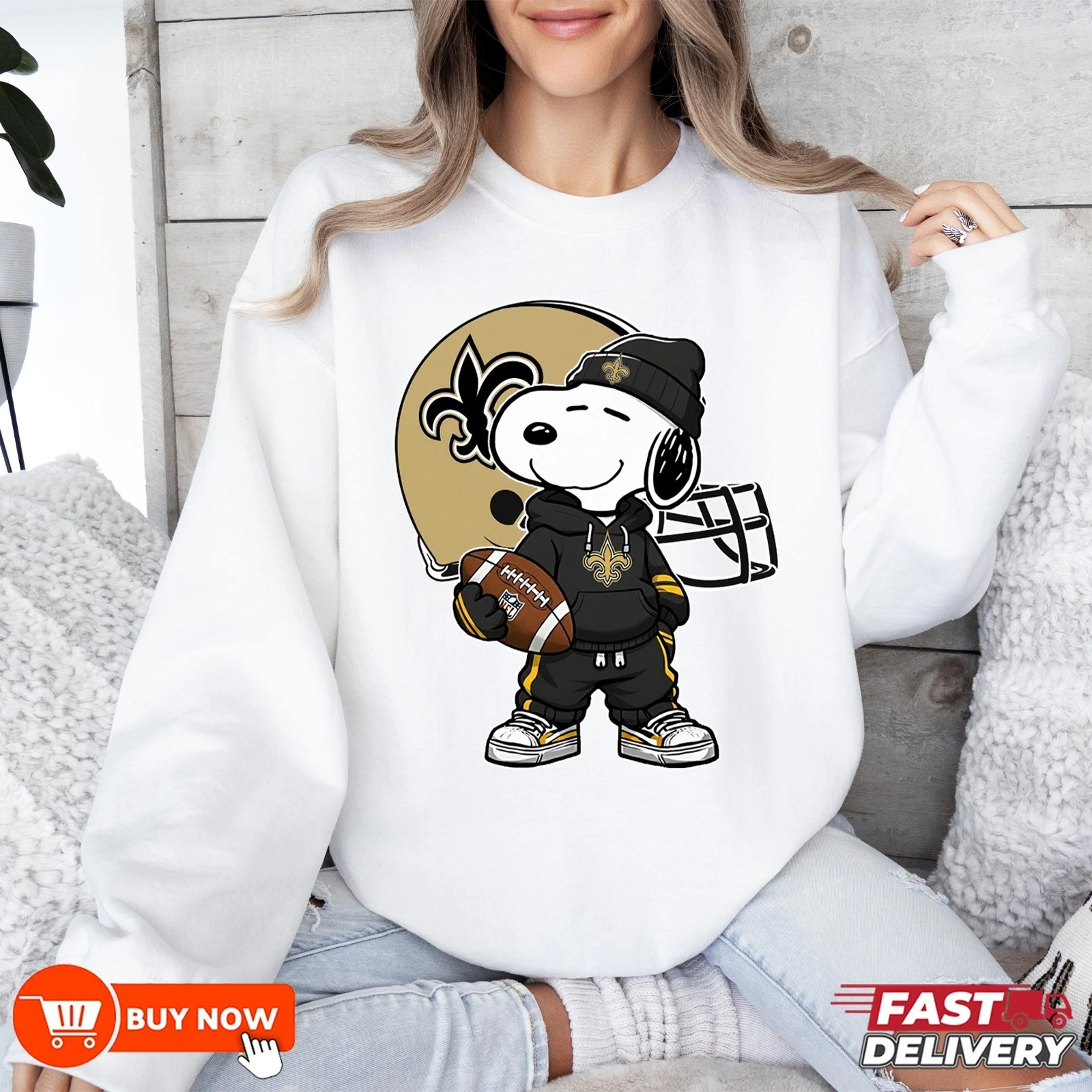 New Orleans Saints Football Sweatshirt