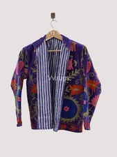 Coat Colorful Women’s Wear Handmade Boho Tribal Suzani Embroidery Jacket