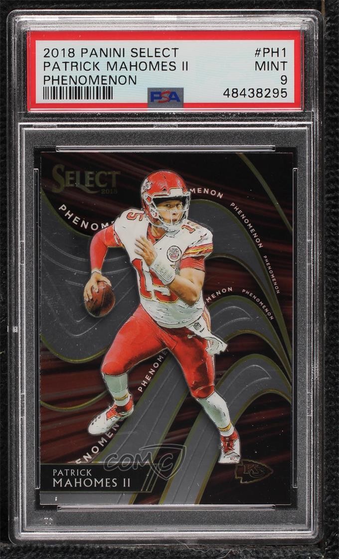 2018 Panini Select Phenomenon Patrick Mahomes II #PH-1 PSA 9 MINT 03ns