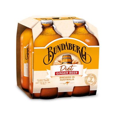 Diet Ginger Beer, 12.7 Fl Oz (Pack of 4)