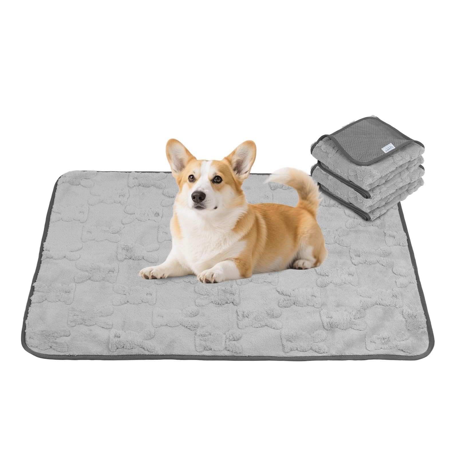 Tapis Absorbant pour Chien 70X100cm Lavable et Réutilisable Confort Premium Matelassé