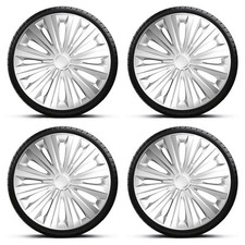 Wheel Trims 15" Hub Caps Silver Multi x4 Fits VAUXHALL MERIVA