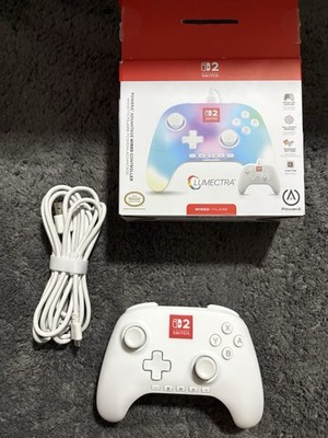 Nintendo Switch 2 Controller Advantage wired Lumectra white PowerA Neuwertig