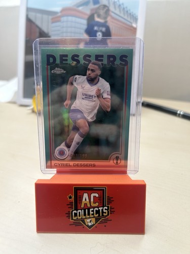 2024-25 Topps Chrome Uefa Club Competitions Cyriel Dessers Aqua /199 (3738)
