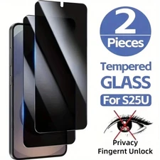2X Privacy Tempered Glass Screen Protector For Galaxy S23 S24 S25 FE Ultra Edge