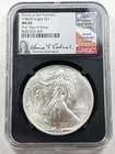 1986-S $1 American Silver Eagle NGC MS69 First Year Issue - Anna Escobedo Cabral