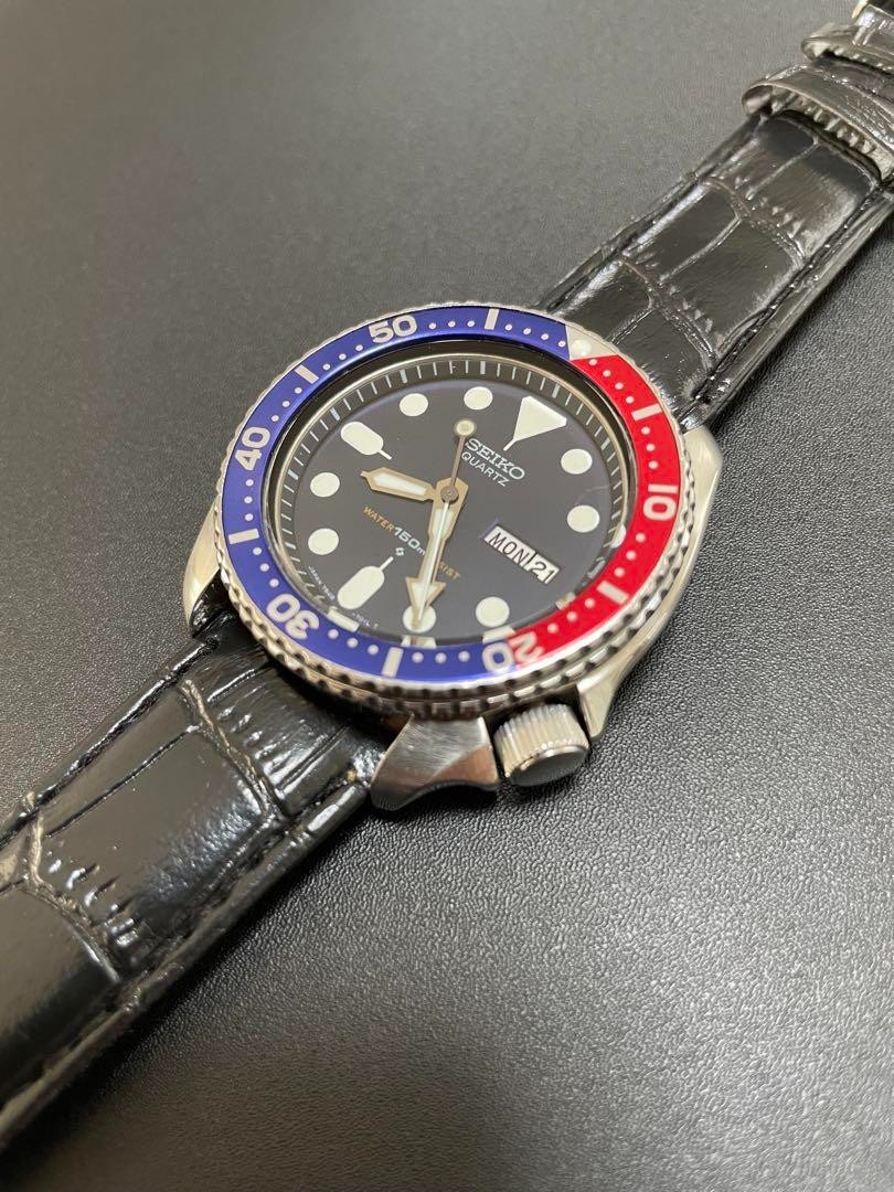 SEIKO Diver 7548-700B Pepsi Quartz Men's Watch | eBay