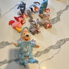 Ty Teenie Beanies Disney Winnie the Pooh Plush Animals Lot Original 3-4 4-7 Age