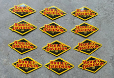 LOT OF (12 PIECES) HARLEY DAVIDSON 8 X 4.4 INCHES METAL PORCELAIN ENAMEL SIGNS