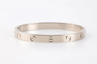 Cartier 18k White Gold LOVE Bracelet Size 16 (31.57g.) | eBay