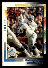 Rodney Peete 1992 Wild Card #105 Detroit Lions FOOTBALL *079