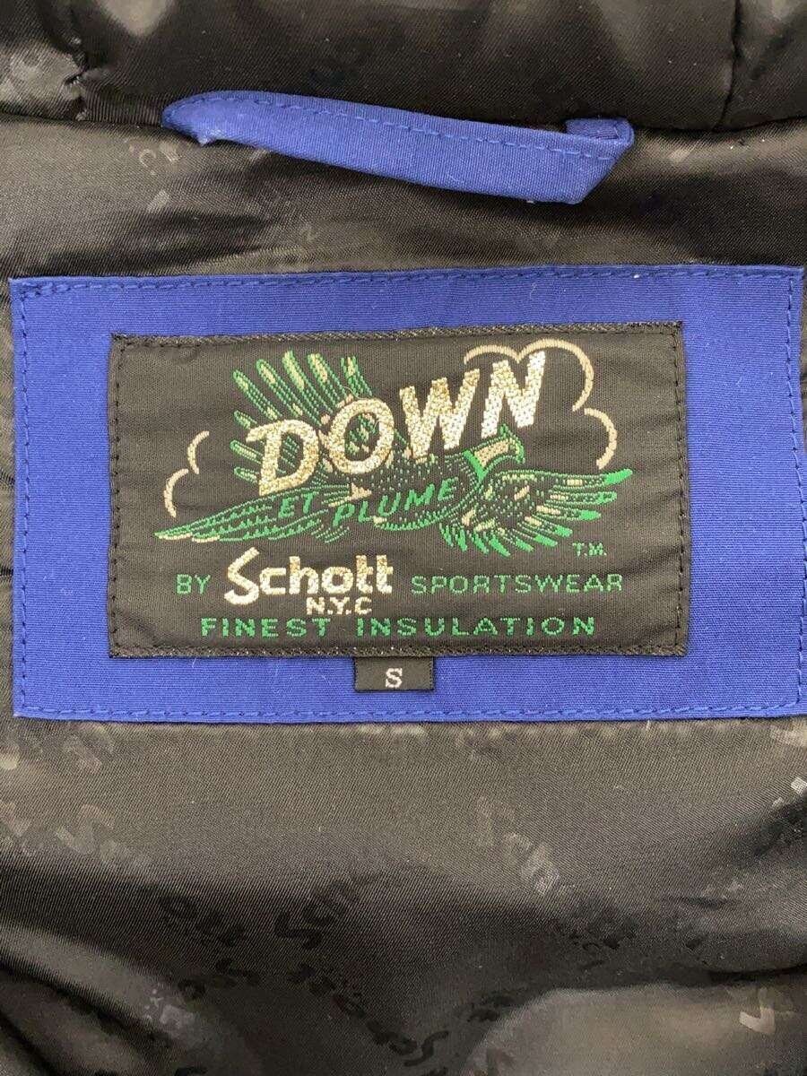 Schott Down Jacket S Polyester Blue - image 3