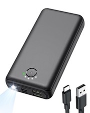 Portable Charger Power Bank 40000mah, USB C Fast Charging 22.5W Black