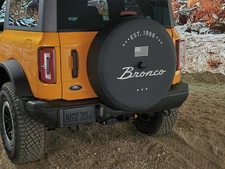 Ford Bronco Script Spare Tire Cover for 32 Inch Wheels, Heavy Duty Vinyl