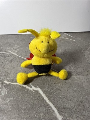 Vintage Russ Yellow Black Bumble Bee Red Wings Bee Mine