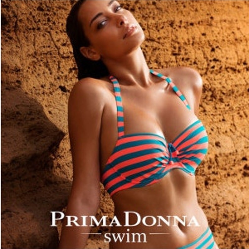 EUC PrimaDonna Swim Capri Bikini Swimsuit Set Top G Padded Cup Bottoms Small