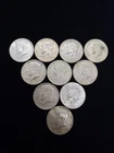 Kennedy Half Dollars Lot of (10) 40% Percent Silver 1965-1969