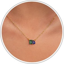 Birthstone Necklace for Women Teen Gifts 14K Gold Plated 47 May  Sep