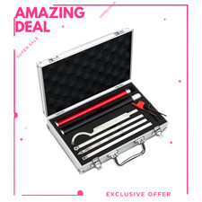 NEW Carbide Wood Turning Tools Set Lathe Tools Extendable Shafts Case