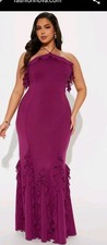 Fashionnova Jolene Ruffle Maxi Dress - Plum