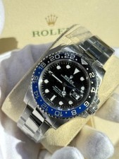 Rolex Batman Gmt 41mm Acier Inoxydable Huître Sangle Noir Cadran Date Watch 2015