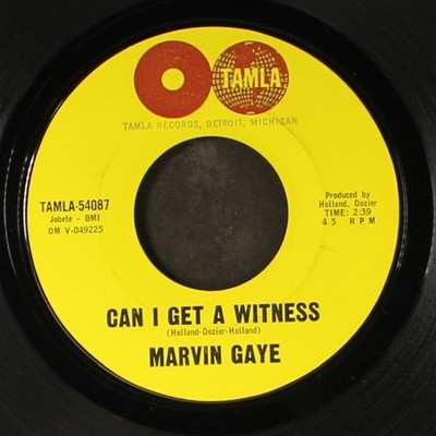 MARVIN GAYE: can i get a witness / i'm crazy 'bout my baby TAMLA 7'' Single