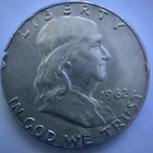 1962-D U.S. 90% Silver Franklin Half Dollar - Nice Golden Tones