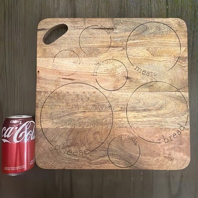 Wood Charcuterie Board, Bread, Cutting, Meat, Cheese, Fruit Kirkland s Home