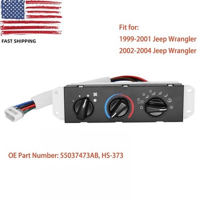 A/C Heater Control Climate Control Switch for 99-04 Jeep Wrangler 55037473AB