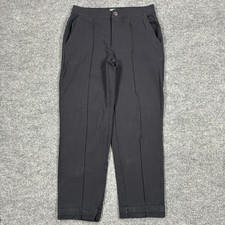 Lands' End Womens Size Small 6-8 Black Straight Leg Pull On Dress Pants