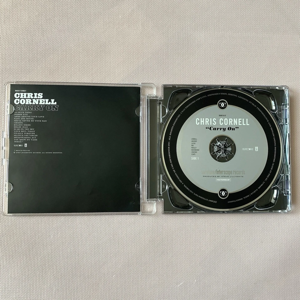 CHRIS CORNELL / CARRY ON 2007 Suretone Interscope Records 15 Tracks Foto 2 de 4