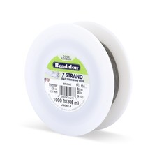 Beadalon 7 Strand Stainless Steel Bead Wire 0.020 in 0.51 mm Bright 1000 ft