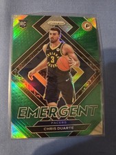 2021-22 Panini Prizm - Emergent Chris Duarte #14 Green Prizm (RC)