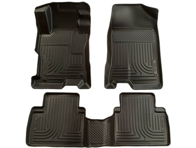 Husky Weatherbeater Mats Fit 06-09 Fusion,Mercury Milan; 07-09 MKZ Front/2nd Blk