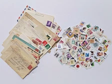 Estate Find - Large Epherma Lot Used Stamps Envelopes Postcards 1910- 2000s