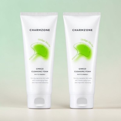 Charmzone Gingko natürlicher Reinigungsschaum 2 x 200 ml 13,52 fl oz K-Beauty...