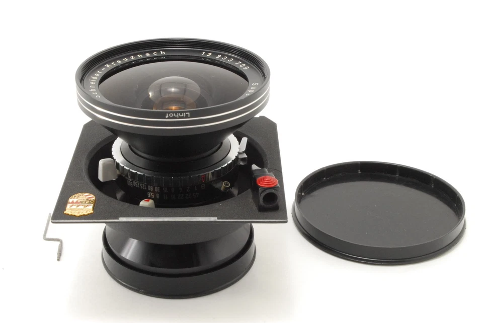 [COMO NUEVO] Lente Schneider Kreuznach Super Angulon 90 mm 5,6 Syncro-Compur de JAPÓN Foto 4 de 4