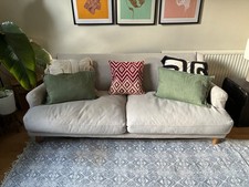 Habitat 3-Seater Sofa in Neutral Aesthetic, Minimalist, Scandi, Stone/Beige