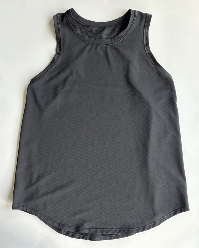 Lululemon Run & Train racerback tank top Black size 2 exercise gym yoga 