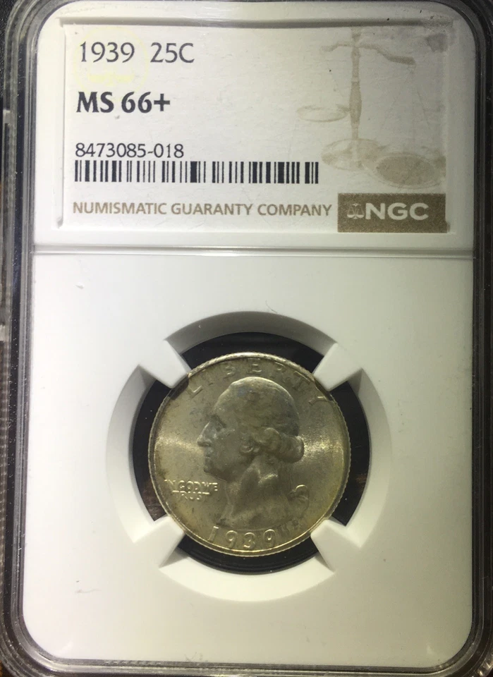 1939 25c Washington Quarter NGC MS66+ - Image 3 of 4