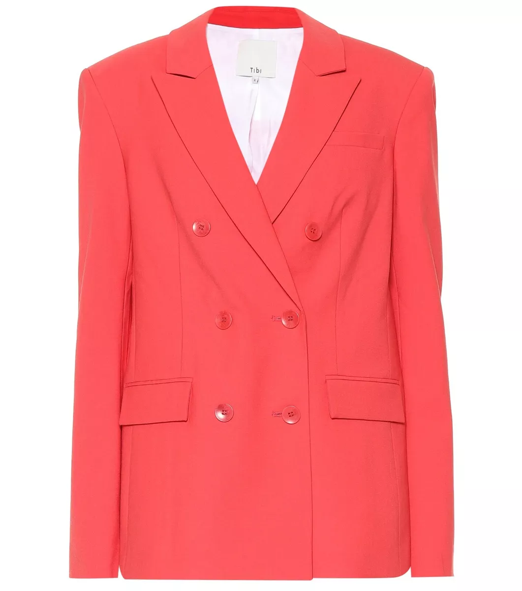 Tibi red best sale blazer