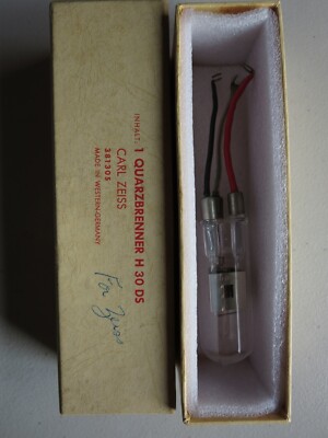 Deuterium Lamp type H30DS for Zeiss equipment.
