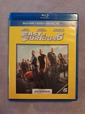 Fast  Furious 6 (Blu-ray Disc, 2013, 2-Disc Set, Includes Digital Copy...